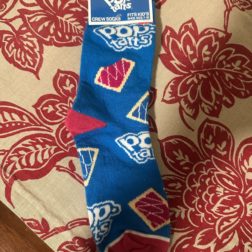 POPTARTS crew socks Kids 7-10 New